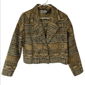Silverado New Mexico Southwest Short Waisted Blazer Jacket Womens Sz M